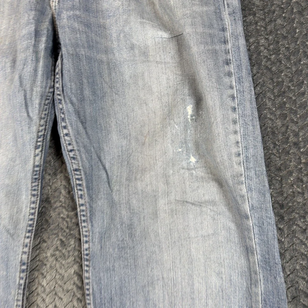 Vintage Levi's 752 Jeans Mens 34x30 Blue Denim‎ Cotton Distressed Straight Leg